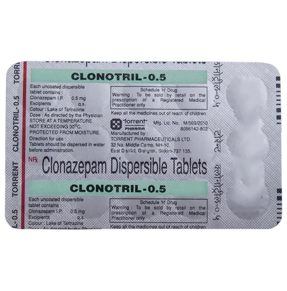 clonotril 0.5mg tablet 15's